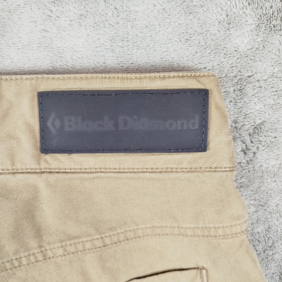 Black Diamond Pants Men's M Brown Belted Cotton Blend Climbing Hiking Camping - Picture 9 of 16